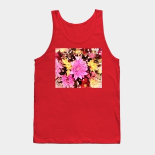 Bouquet with a pink flower in the middle. Tank Top